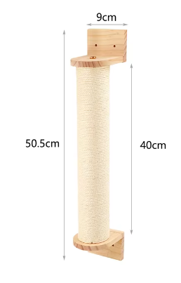 Cat Wall Mounted Clmbing Shelf With Scratching Post