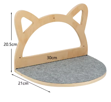 Cat Wall Mounted Clmbing Shelf With Scratching Post