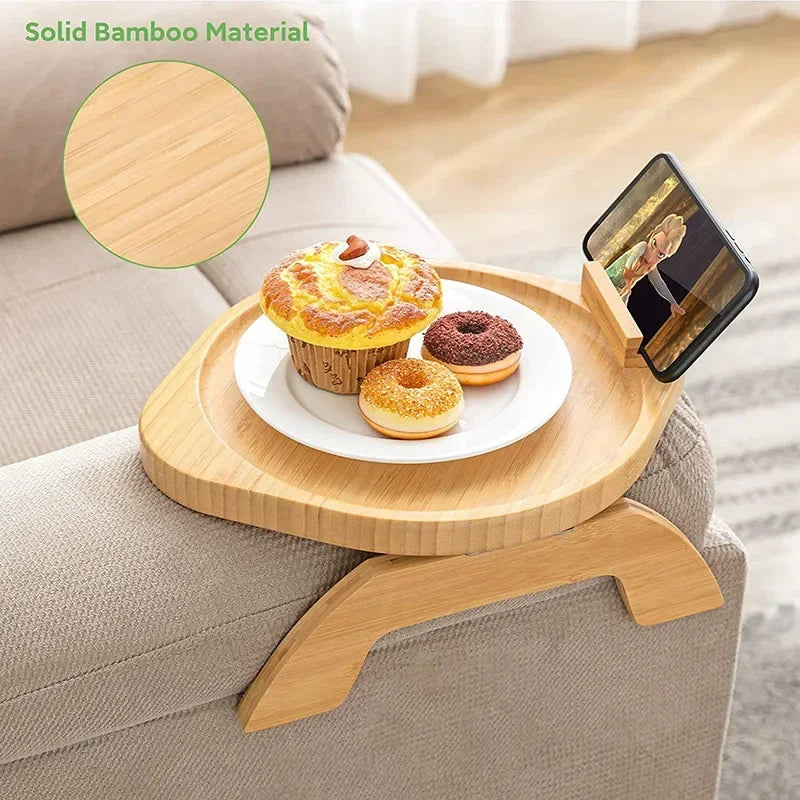 Couch Armrest Serving Tray