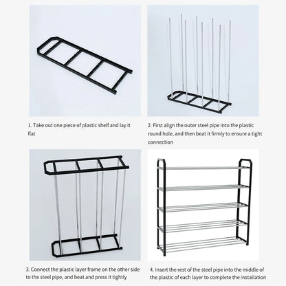 Multi-Layer Metal Shoe Storage Rack