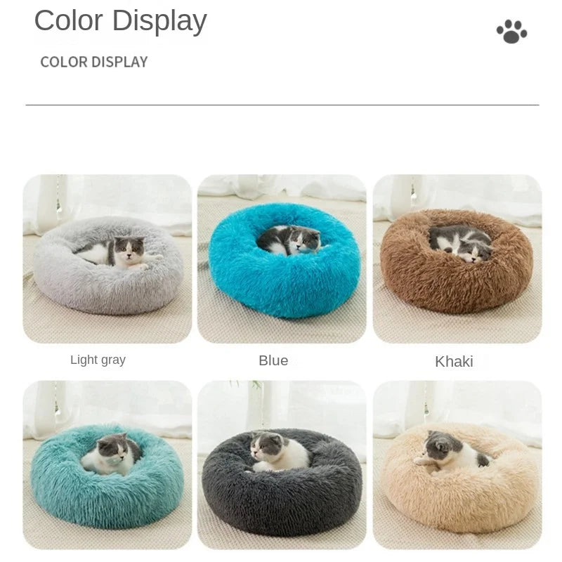 Plush Round Pet Bed