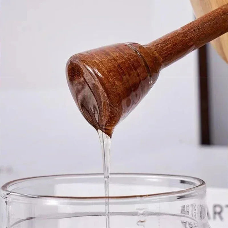 Glass Honey Jar with Wooden Lid