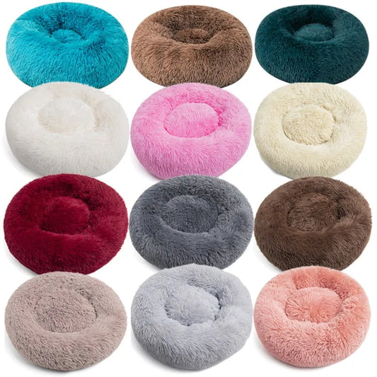 Plush Round Pet Bed