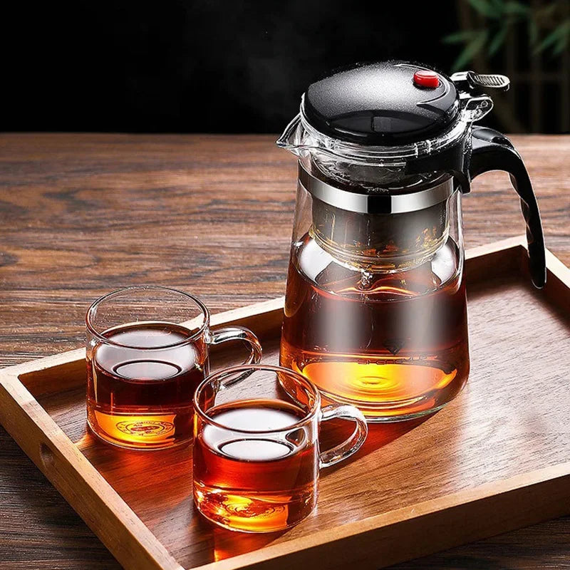 One-Click Glass Teapot