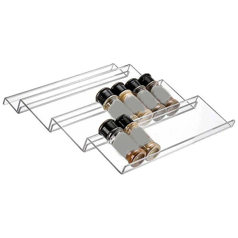 Clear Acrylic Spice Drawer Organizer