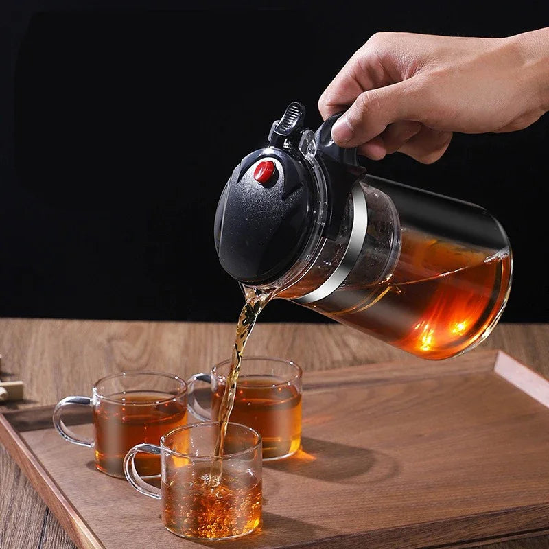 One-Click Glass Teapot