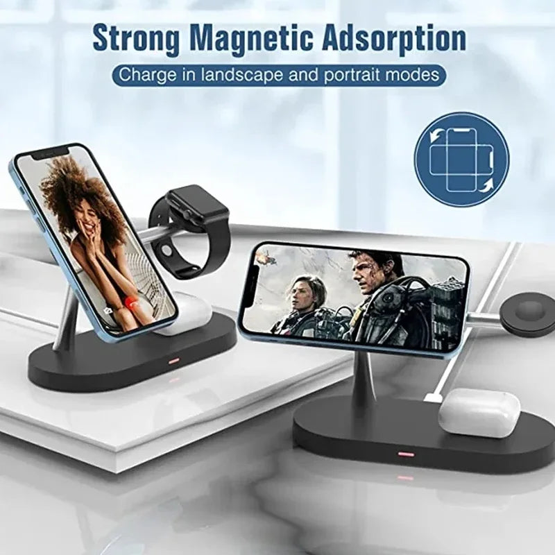 3 in 1 Wireless Magnetic Charger Stand