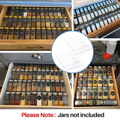 Clear Acrylic Spice Drawer Organizer