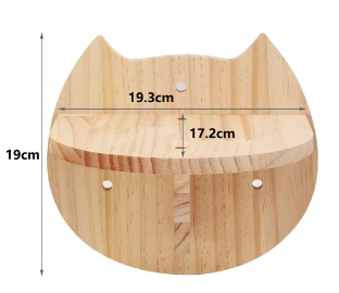 Cat Wall Mounted Clmbing Shelf With Scratching Post