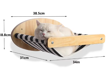 Cat Wall Mounted Clmbing Shelf With Scratching Post